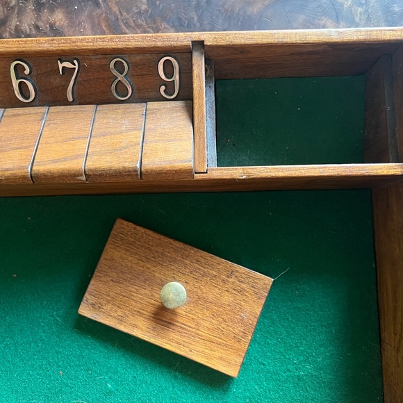 Vintage Shut the Box Dice Game Board - Picture 2 of 7